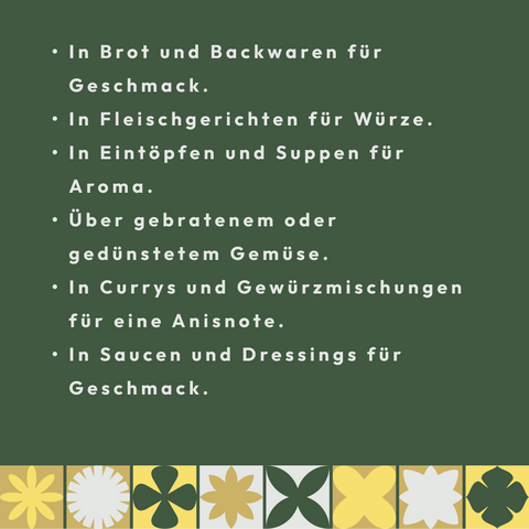 Kümmel gemahlen