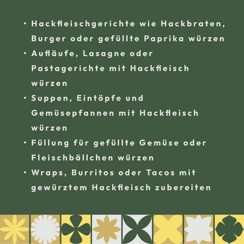 Hackfleisch Gewürz Mischung